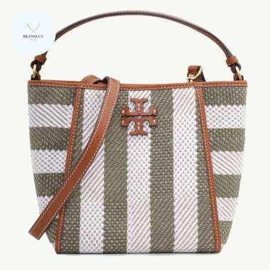 TORY BURCH Small McGraw Bucket Bag in Multicolor - 100% Authentic