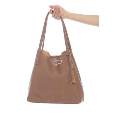 Tas wanita Tote bag besar Alice Magnetic Button Mocca Beauty Gum/Tote Bag Laptop 14 inch 15 inch/Tas