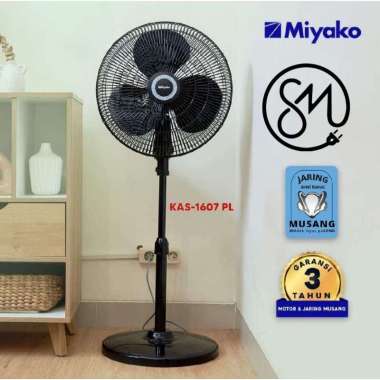Kipas Angin Miyako KAS-1607 PL stand fan KAS1607PL 1607PL Grill Plastik