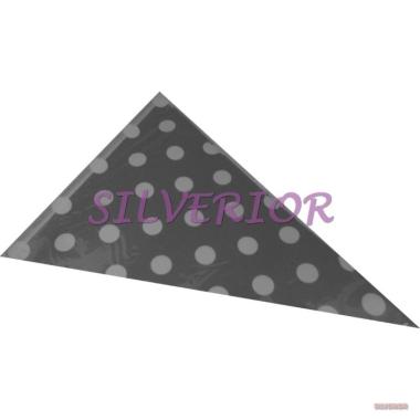 Bendera Umbul Hias Gantung Segitiga Kertas Bulat Polkadot Hitam