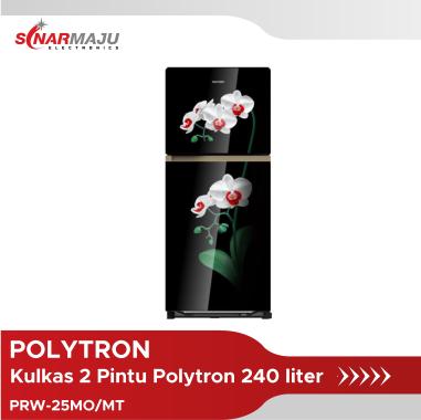 Kulkas 2 Pintu Polytron 240 liter PRW-25MOW PRW-25MOB PRW-25MTR PRW25