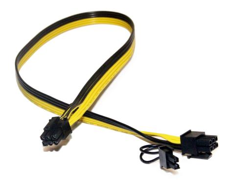 Kabel Power PSU 6-Pin male to VGA 8-Pin (6+2) male Mining