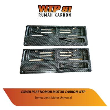 Cover Tatakan Dudukan Plat Nomor Carbon Multicolor