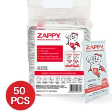 Viorra Alcohol Wipes 70% Tissue Basah Disinfectant isi 100pcs ZAPPY