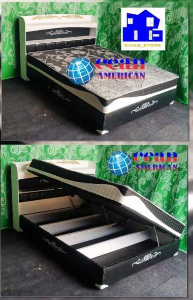 Springbed Sakura Ocean American 120 x 200 Ungu