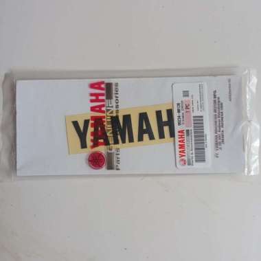 Stiker Emblem Tutup Shock depan Yamaha Sigma F1ZR Hitam Original YGP