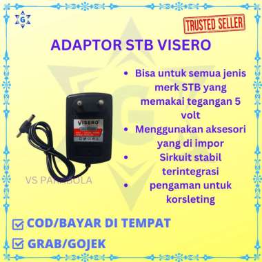 ADAPTOR STB 5V 1A VISERO COCOK SEMUA JENIS MERK STB