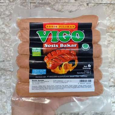 Vigo Sosis Bakar Jumbo Ayam isi 6 pc 500 gram ba