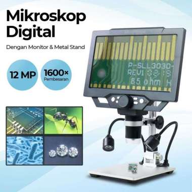 Mikroskop Digital 1600x Industrial Microscope Kamera Video Silver