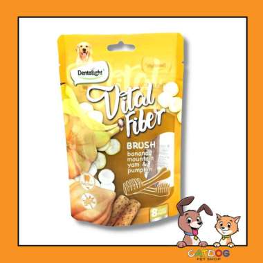 Dentalight Vital Fiber Brush Banana & Pumpkin 8pcs