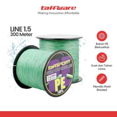 TaffSPORT Senar Tali Benang Pancing PE Braided 300 Meter - TF102 1.5