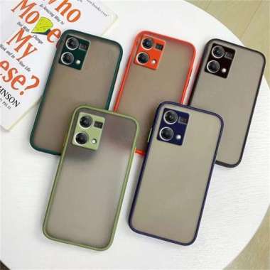 OPPO RENO 8 4G / RENO 8Z 5G SOFT CASE MATTE COLORED FROSTED - RENO 8 4G, Biru RENO 8 4G Merah
