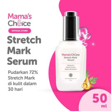 Mama's Choice Stretch Mark Serum - Krim Penghilang Stretch Mark (BPOM, Halal MUI)