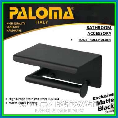 Tempat Tisu Toilet Gulung Paloma QHBAP 4211 Tempat Tissue Gulung WC Tissue Toilet Holder Tempat HP M