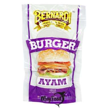 Bernardi Daging Burger Ayam|isi 6pcs|250 g