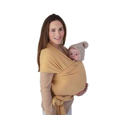 Mushie Baby Carrier Wrap / Gendongan Bayi Mustard Melange