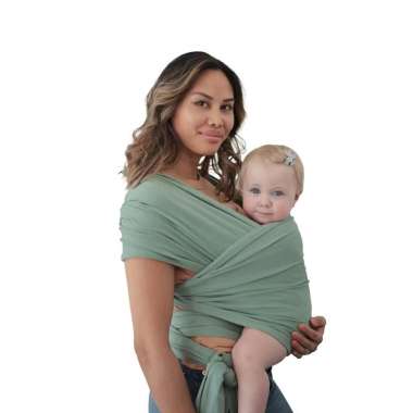 Mushie Baby Carrier Wrap / Gendongan Bayi Roman Green