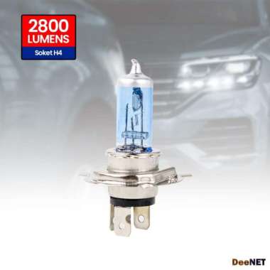 Aurora Lampu Mobil Headlight Halogen Xenon H4 4000K 100/90W 1 PCS - P4