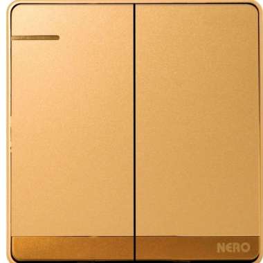 SAKLAR 2 GANG NERO DECORA Q71621 gold