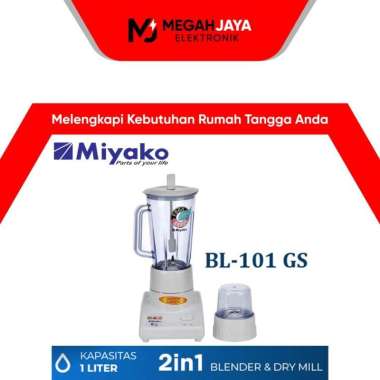 MIYAKO BLENDER BL-101 GS / BL-101GS (KACA / 1 LITER) GARANSI RESMI