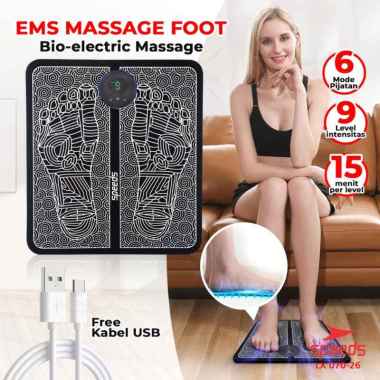 EMS foot massager recharge foot pad alat pijat kaki alat therapi kaki EMS KAKI