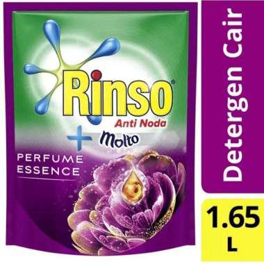 Promo Harga Rinso Liquid Detergent + Molto Purple Perfume Essence 1500 ml - Blibli