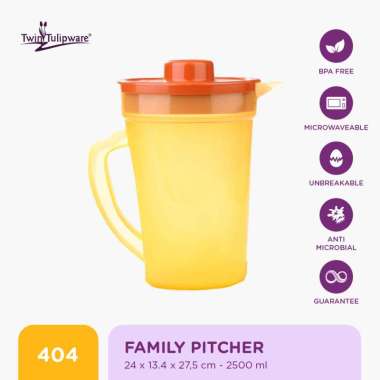 Twin Tulipware Family Pitcher Peralatan Minum Avocado
