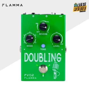 Efek Vocal & Gitar FLAMMA FV02 Doubling Vocal Effect Processor Pedal Doubler - Support 48V Phantom P
