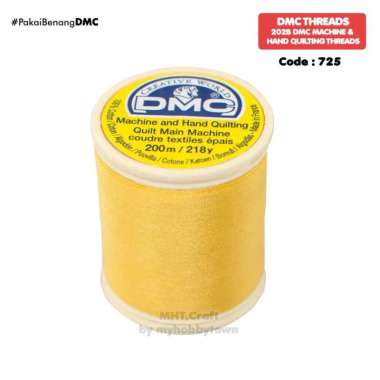 Benang Quilting Katun DMC Art 202B - 725 - Topaz Kuning Orange