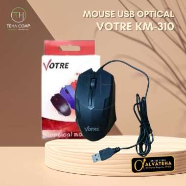 Mouse USB Murah Votre Kabel Optical Wired Komputer Laptop Bergaransi Votre KM310