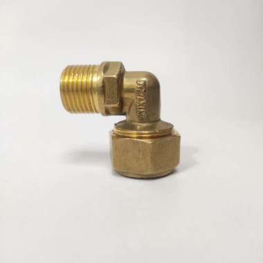 L20 x 1/2IN/JIOLING Knee Selang Pex Drat Luar Ke Pipa Kuningan