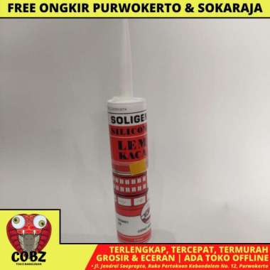 SOLIGEN 310 ML SILICONE SEALANT LEM KACA NEUTRAL NETRAL BOTOL