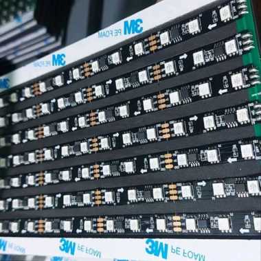 Strobo running text 7 baris 180cm wifi versi 2-12Volt