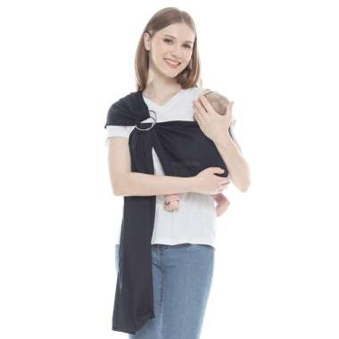 Malilkids Gendongan Bayi Ring Sling Rayon Series Navy