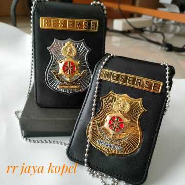 Dompet ID Card Name Tag Kalung Lencana KTA Penyidik Reserse Terbaru penyidik hitam