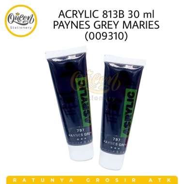 2 TUBE CAT ACRYLIC 813B 30 ML MARIES / CAT AKRILIK PAYNES GREY 009310