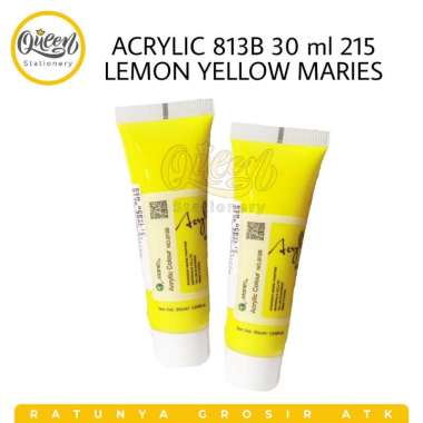2 TUBE CAT ACRYLIC 813B 30 ML MARIES / CAT AKRILIK LEMON YELLOW 006267