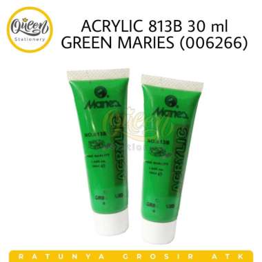 2 TUBE CAT ACRYLIC 813B 30 ML MARIES / CAT AKRILIK GREEN 006266