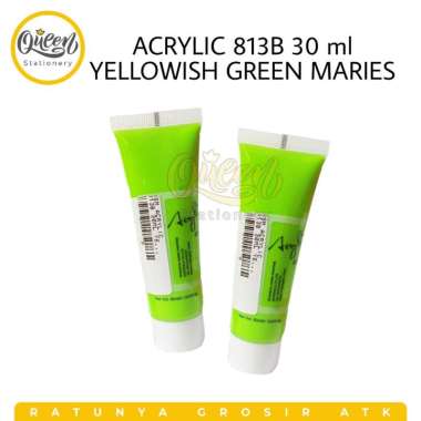 2 TUBE CAT ACRYLIC 813B 30 ML MARIES / CAT AKRILIK YELLOWISH GREEN 009852