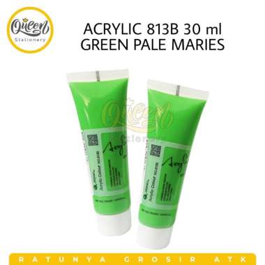 2 TUBE CAT ACRYLIC 813B 30 ML MARIES / CAT AKRILIK GREEN PALE 009891