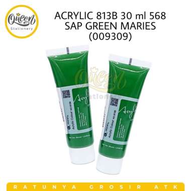 2 TUBE CAT ACRYLIC 813B 30 ML MARIES / CAT AKRILIK SAP GREEN 009309