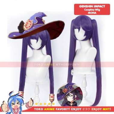 Wig Cosplay Anime Game Mona