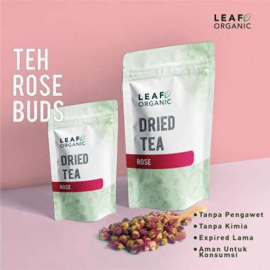 Teh Premium Bunga Rose Mawar LEAF ORGANIC Dried Flower Tea Kering Murni Organik 10 gram