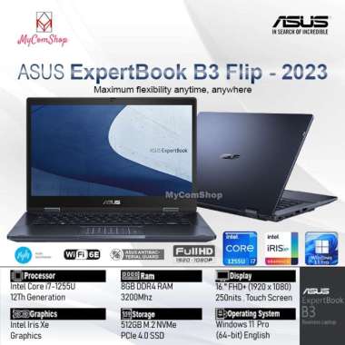 ASUS EXPERTBOOK B3 FLIP B3402 i7-1255U 16GB 512GB SSD IRIS XE 14" FHD