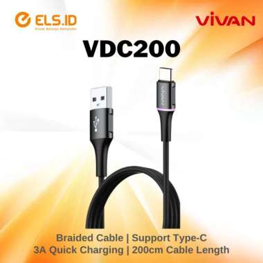 Vivan VDC200 Kabel USB Type-C 3A Fast Charging