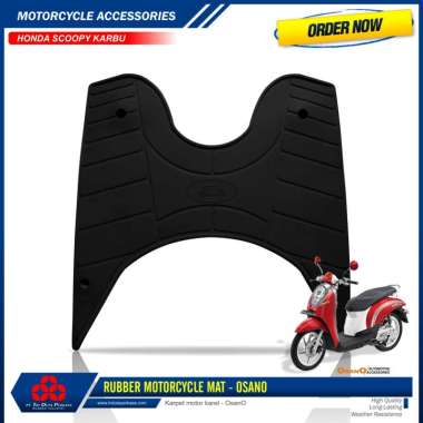 Karpet Motor Honda Scoopy Karbu OsanO Hitam