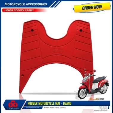 Karpet Motor Honda Scoopy Karbu OsanO Merah