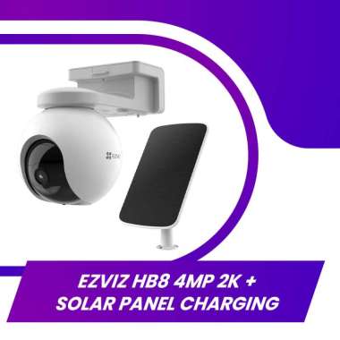 EZVIZ HB8 4MP 2K + SOLAR PANEL CHARGING NO MEMORY