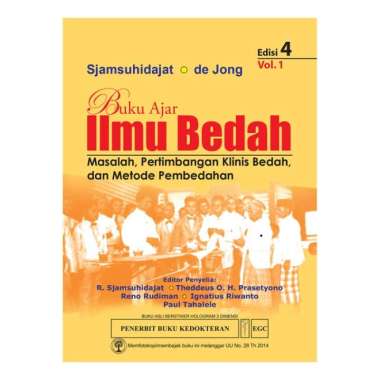 (Original) Buku Ajar Ilmu Bedah Vol. 1 Edisi 4