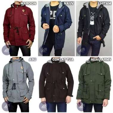 Premium Men Parka Jacket | Jaket Parka Pria Wanita Maroon
